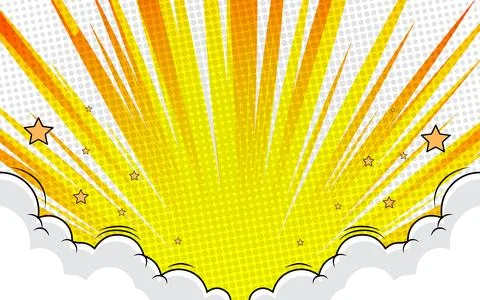 Abstract Cartoon Style Comic Background. イラスト素材