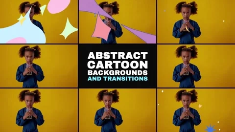 Abstract Cartoon Transitions | After Effects Stock After Effects