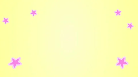 Abstract cartoon yellow background with moving stars. Animated background for Stock Footage 276673150
