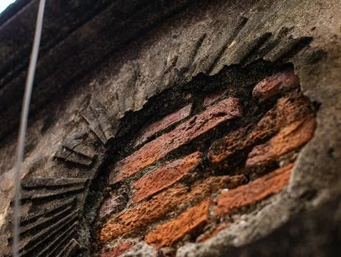 Abstract Carved Stone Texture with Circular Wood Grain Pattern, Weathered N.. Stock Photos