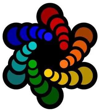 Abstract casino chips Stock Illustration