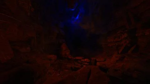 Abstract Cave In Canyon Stock Photos