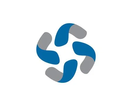 Abstract cc vv vortex logo template Stock Illustration