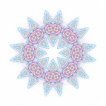 Abstract cconcentric pattern shape Stock Illustration