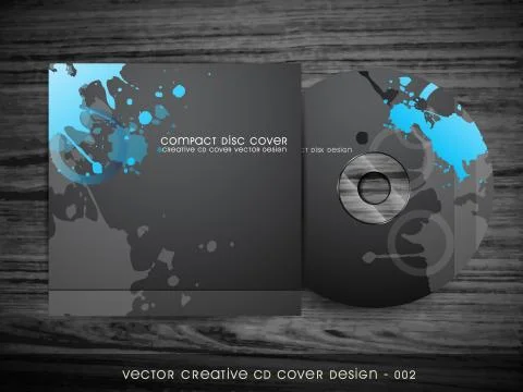 Abstract cd cover design Stock Illustration