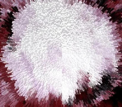 Abstract celebration explosion in red and white Stock Illustration