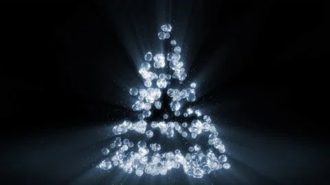 Abstract celebration festive background silver balls Christmas Tree 스톡 동영상 160923708