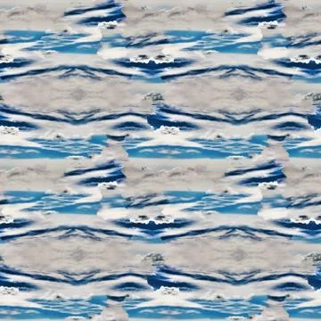 Abstract celestial blue seamless pattern. Skiey background. Ilustración de archivo