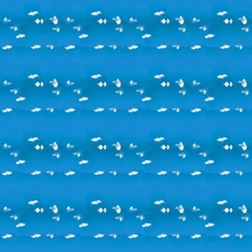 Abstract celestial blue seamless pattern. Skiey background. Illustrazione stock