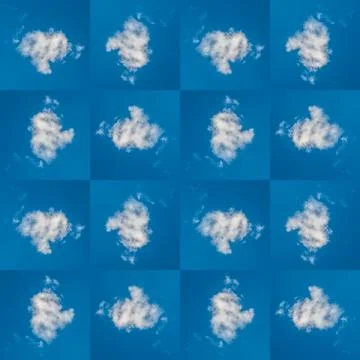 Abstract celestial blue seamless pattern. Skiey background. Stock Illustration