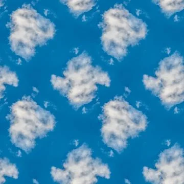 Abstract celestial blue seamless pattern. Skiey background. Stockillustratie