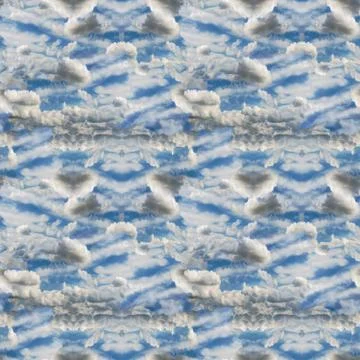 Abstract celestial blue seamless pattern. Skiey background. Stock Illustration