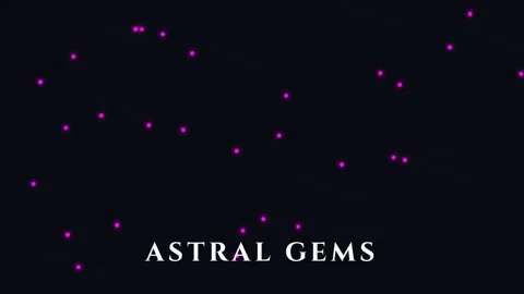 Abstract celestial magic: Sparkling stardust and glowing gems particle anim.. Vídeos de archivo 337655835