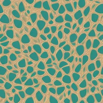 Abstract cell-like organic structures pattern Stock Illustration