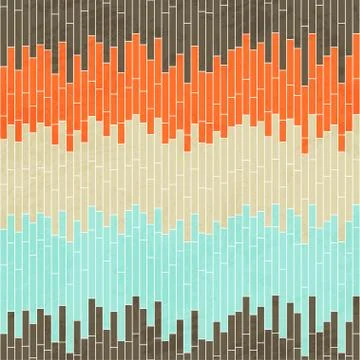 Abstract cell seamless pattern with grunge effect Illustrazione stock