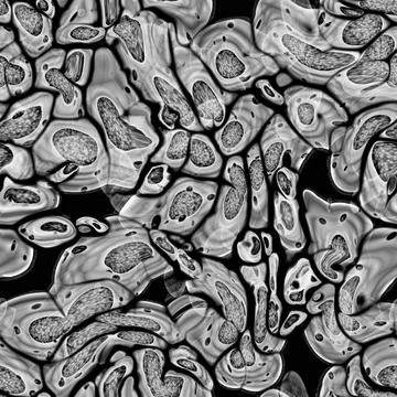 Abstract cell of virus or pathogenic bacterium illustration Stock Illustration