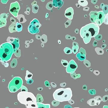 Abstract cell of virus or pathogenic bacterium illustration Stock-Illustration