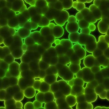 Abstract cell of virus or pathogenic bacterium illustration Stock-Illustration