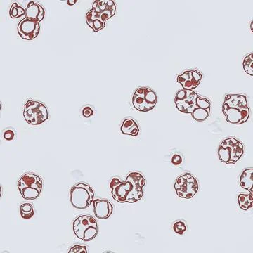 Abstract cell of virus or pathogenic bacterium illustration Stock Illustration