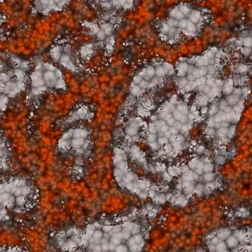 Abstract cell of virus or pathogenic bacterium illustration Stock Illustration