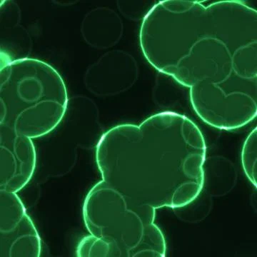 Abstract cell of virus or pathogenic bacterium illustration Stock Illustration