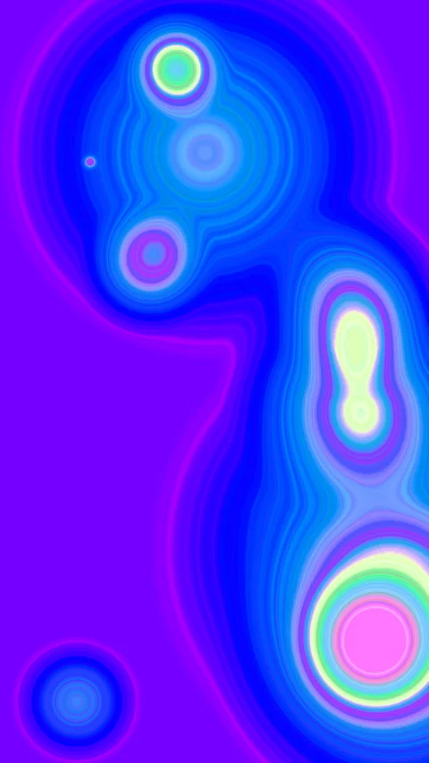 Abstract Cells Metamorphosis 3D Animation vertical video Stock Footage 258071764