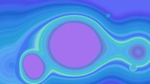 Abstract Cells Metamorphosis 3D Animation Stockillustratie