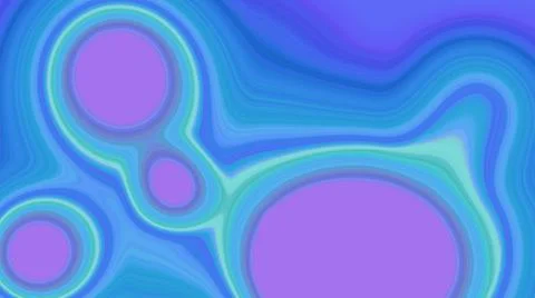 Abstract Cells Metamorphosis 3D Animation Stockillustratie