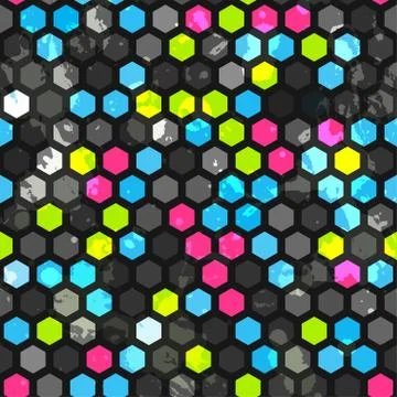 Abstract cells seamless texture Stock Illustration