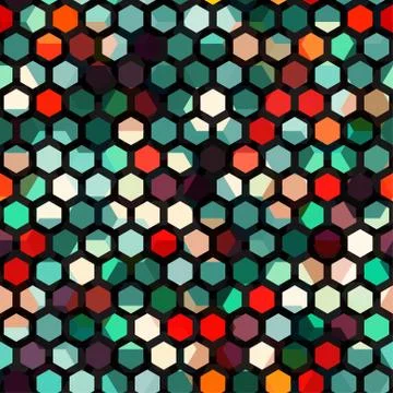 Abstract cells seamless texture Stock Illustration