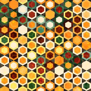 Abstract cells seamless texture Stock Illustration