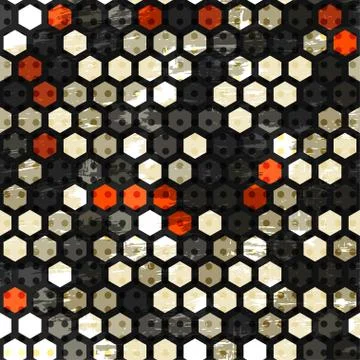 Abstract cells seamless texture Stock Illustration