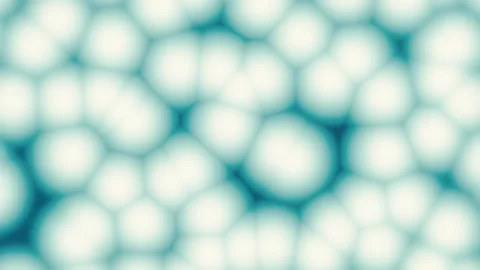 Abstract cellular animation with evolution, organic turquoise brain pattern Stock Footage 332124339