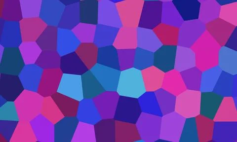 Abstract cellular pattern with various shades of blue and purple creates mo.. Stock Illustration