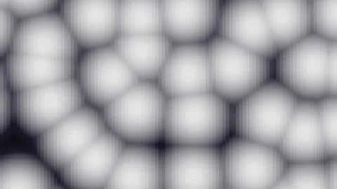 Abstract cellular structures forming and morphing with soft glowing light a.. Stock Footage 341690437