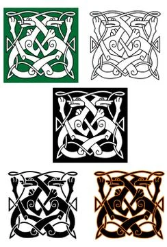 Abstract celtic pattern Illustrazione stock