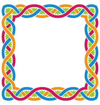 Abstract Celtic Weaving Framework 스톡 일러스트