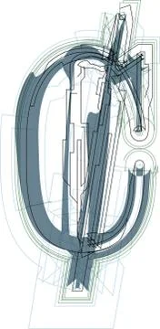 Abstract cent sign Stock Illustration