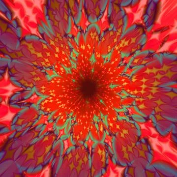 Abstract centralized reddish background with radiant four-pointed stars Stock Illustration