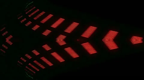 Abstract Centripetal LED Light Sweeps Stock Footage 22411758
