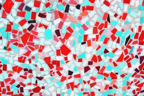 Abstract ceramic mosaic close up Stock Photos