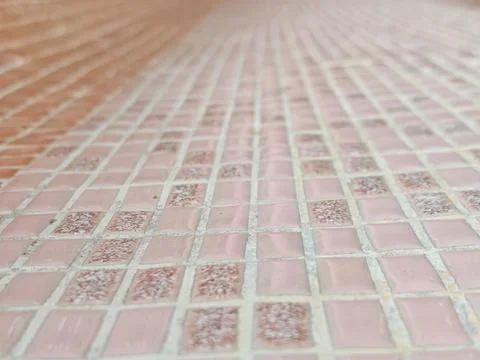 Abstract Ceramic Mosaic Tile Pattern With Perspective Depth Photos