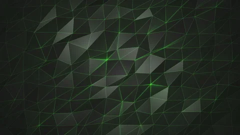 Abstract cg low polygonal Black surface. Geometric triangular lines Stock Footage 112367004