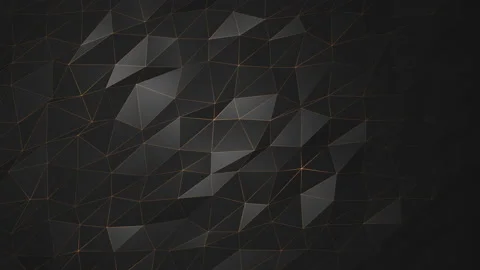 Abstract cg low polygonal Black surface. Geometric triangular lines. Stock Footage 112367167