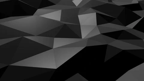 Abstract cg low polygonal Black surface. Stock Footage 112370868