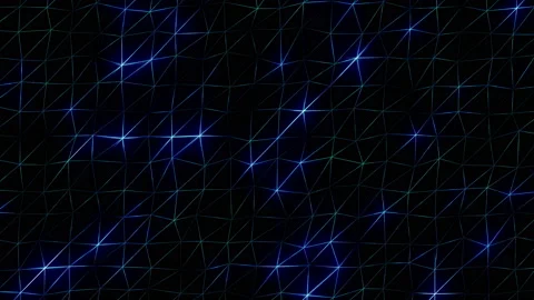 Abstract cg low polygonal neon blue surface. Stock Footage 112367344