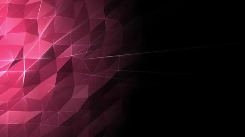 Abstract cg low polygonal red surface. Geometric triangular Stock Footage 112366964