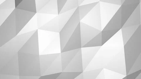 Abstract cg polygonal crystal White surface. Stock Footage 112223549