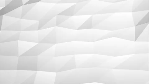 Abstract cg polygonal crystal White surface. Geometric low poly triangles Stock Footage 112275064