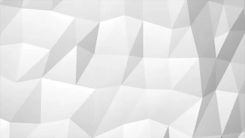 Abstract cg polygonal crystal White surface. Geometric low poly triangles Stock Footage 112275076